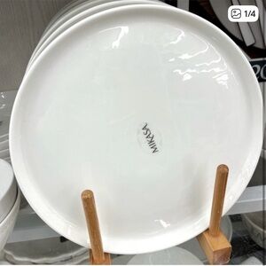 Mikasa Samantha White Dinner Plates - set of 4